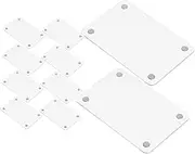 VINTORKY 12pcs Acrylic Photo Frame Double-sided Mini Fridge Frame for Refrigerator Display Photos Cards Artwork