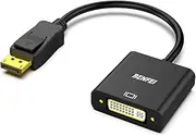 DisplayPort to DVI DVI-D Single Link Adapter, Display Port to DVI Converter Male to Female Black Compatible for Lenovo, Dell, HP and Other Brand