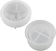 Resin Silicone Moulds - Jewelry Box Resin Molds - Epoxy Resin Mold with Lid for Jewelry Beads Storage, Candles Holder, Candy