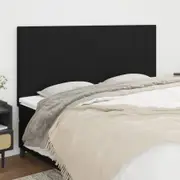 Headboards 4 pcs Black 80 cm Fabric