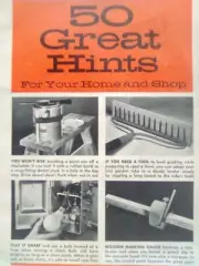 Vintage POPULAR MECHANICS 50 great hints ( tear out) Ephemera Paper Brochure,