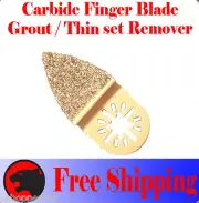 Carbide Finger Grout Rasp Oscillating MultiTool Blade For Disc Fein Multimaster