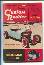 MAG: CUSTOM RODDER #1 5/1957-HOT RODS-DRAG RACING-GEORGE BARRIS-1st issue-pix...
