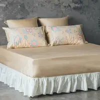 在飛比找PChome24h購物優惠-【LITA麗塔寢飾】60支紗100%精梳棉 單人床包枕套二件