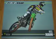 2015 Wil Hahn Monster Kawasaki KX 450F AMA Supercross Motocross postcard