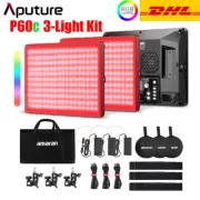 Aputure Amaran P60c/P60x 3-Light Kit RGBWW LED Panel Light Full Color Fill Light