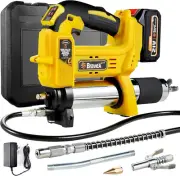Grease Gun - Grease Gun Battery Powered with 40” Long Hose, 12,000 PSI Cordless