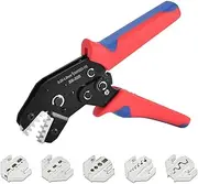 SN-58B Automotive Plug-in Crimping Pliers for Heat Shrink, Nylon, Non-Insulated Connectors, Sleeve Terminals