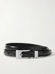 [The Row] The Row - Downtown Leather Belt - Black - M M Black