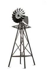[Gardeon] Garden Windmill 16cm In Black