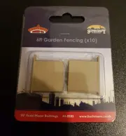 OO Gauge Bachmann 44-0505 6' Garden Fencing (x10) for model railway scenery