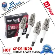 4x IRIDIUM Spark Plugs IK20 for DENSO '89~'00 Daihatsu Applause 1.6L HD-E HD-F (for: Daihatsu)