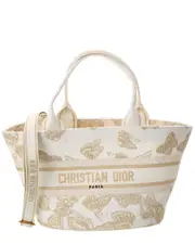 Dior Hat Canvas Basket Bag