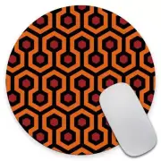 The Shining Overlook Hotel Carpet Round Mousepad for Computers Laptop Cat Des...