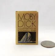 1:6 Scale MOBY DICK Miniature Illustrated Readable Book