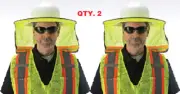 TWO New CORDOVA PVHB101 Hi-Vis Hard Hat Brim Shade- Free Shipping