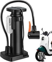 High Pressure Cycle Pump - Durable Hand Pump, Lightweight Bike Pump | Multifunctional Inflatable Cycling Air Pump, Portable Pressure Gauge Alloy Frame Pump Fast Tire Inflation for Bicycles and