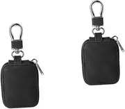 OSALADI 2pcs Headphone Case Headphone Holder Earwig Earbuds Case Earbuds Organizer Earphone Holder Cover Earphone Protector Portable Earbud Case Ear Bud Case Pu Leather
