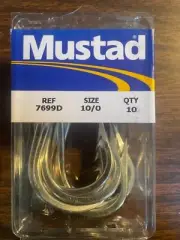 Mustad 7699D 7699D # 10/0 10 count hooks
