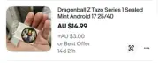 Dragonball Z tazo series 1 # 25/40 & #24/40 sealed