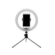 10 Inch Desktop Ring Light Fill Light Live Selfie with Metal Bracket Ring Light on-Camera Video Light-A