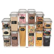 14 Piece Food Container,Airtight Food Storage Containers with Lids for Kitchen Storage ,Pantry Organization Canisters