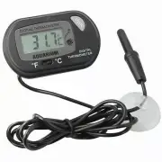 Digital Thermometer Black Digital Thermometer Aquarium Fish Tank Thermometer