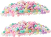 jojofuny 1 Color Plush Ball Kits Pastel Pompom Balls Fuzzy Pom Pom Balls Hat Colored Fur Ball Decorative Craft Pom Poms Mini Pompoms Pastel Knitting Pom-pom Pom Poms Bulk Material Polyester