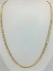 20" 14K Yellow 1.5mm Gold Franco Chain Necklace Lobster Clasp Closur (AP1138617)