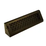Tuscan, 18 In., Oil Rubbed Bronze/Powder Coat, Steel Baseboard Vent with Damper