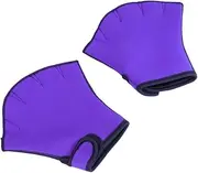Webbed Paddle Gloves for Swimming Diving Half-Finger Aquatic Gloves Size s