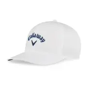 NEW Callaway Golf Stretch Fit Fitted Hat Cap - White / Navy L/XL