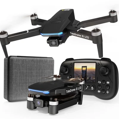 TD31LCD RC Drone with LCD Screen, Foldable Drone for Beginners Digital Image ...