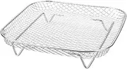 Air Fryer Basket for Oven, 18/8 Stainless Steel Air Fryer Tray Wire Rack Roasting Basket (Square)