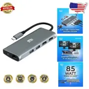 Compact USB-C Docking Station with 8K HDMI, 3 USB 3.0 Ports & Card Readers