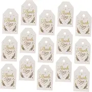 Gogogmee 100Pcs Box Thank You Hanging Labels Decorative Present Wrapping Tags for Soap Tags Rectangle Design Material for Weddings and Special Occasions