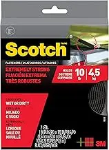 3M 799198554562 10' X 1" Black Scotch Extreme Fasteners