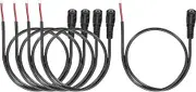 uxcell 5pcs DC Power Pigtails Cable, 3.5mm x 1.35mm Female Barrel Plug Connector to Bare Wire Open End 50cm for PC Laptop Toys Cellphone Electronic Devices