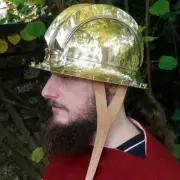 18 gauge steel Medieval Knight Double ridge helmet Kleinklein, Hallstatt culture