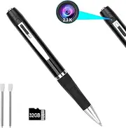 Spy Camera LTMADE 1296P 32G Hidden Camera Pen OV4689 Full Real 2K Low Illumination 1080P Pen Camera Multfunction Pen DVR Cam