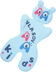 LeoLeozz Car Seat Cooling Pad Toddler - Children Car Cooler Pad Stroller,Stroller Seat Liners Made with Cotton Eco-Friendly Breathable Mesh for Stroller (Blue Letter A)