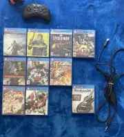10 Ps4 Games/Fight commander Controller HORI (NO Reserve)
