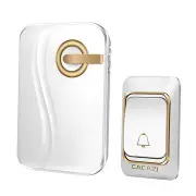 Wireless Doorbell Battery-operated Waterproof with 4 Levels Volume Door Chime 200 Meters