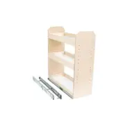 Slide-A-Shelf Pull Out Cabinet Drawer 3-Tier Adjustable Tower Cabinet Organizer