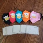 Youth Kids Fabric Face Masks PM2.5 Filter Washable 5count