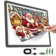 TOHETO Rechargeable A4 Light Pad for Diamond Painting Ultra Bright Tracing Li...