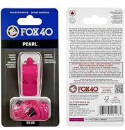 Fox 40 Pearl Official Whistle with Lanyard, Pink