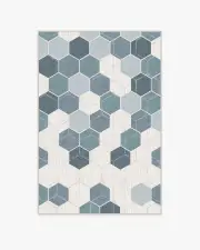 120' x 185' | Machine Washable Runner Rug | Kid & Pet Friendly | Indoor Rug | Prisma Slate Blue Rug | Ruggable