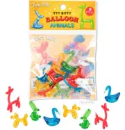 Itty Bitty Balloon Animals (Bag of 8) Miniature Plastic Figurines Archie McPhee