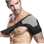 Shoulder Support for Men Breathable Shoulder Pad Compression for Grey Left